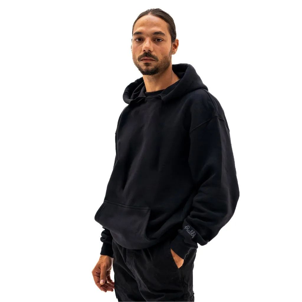 Blank Hoodie with Interchangeable Drawstring Hood - Unisex