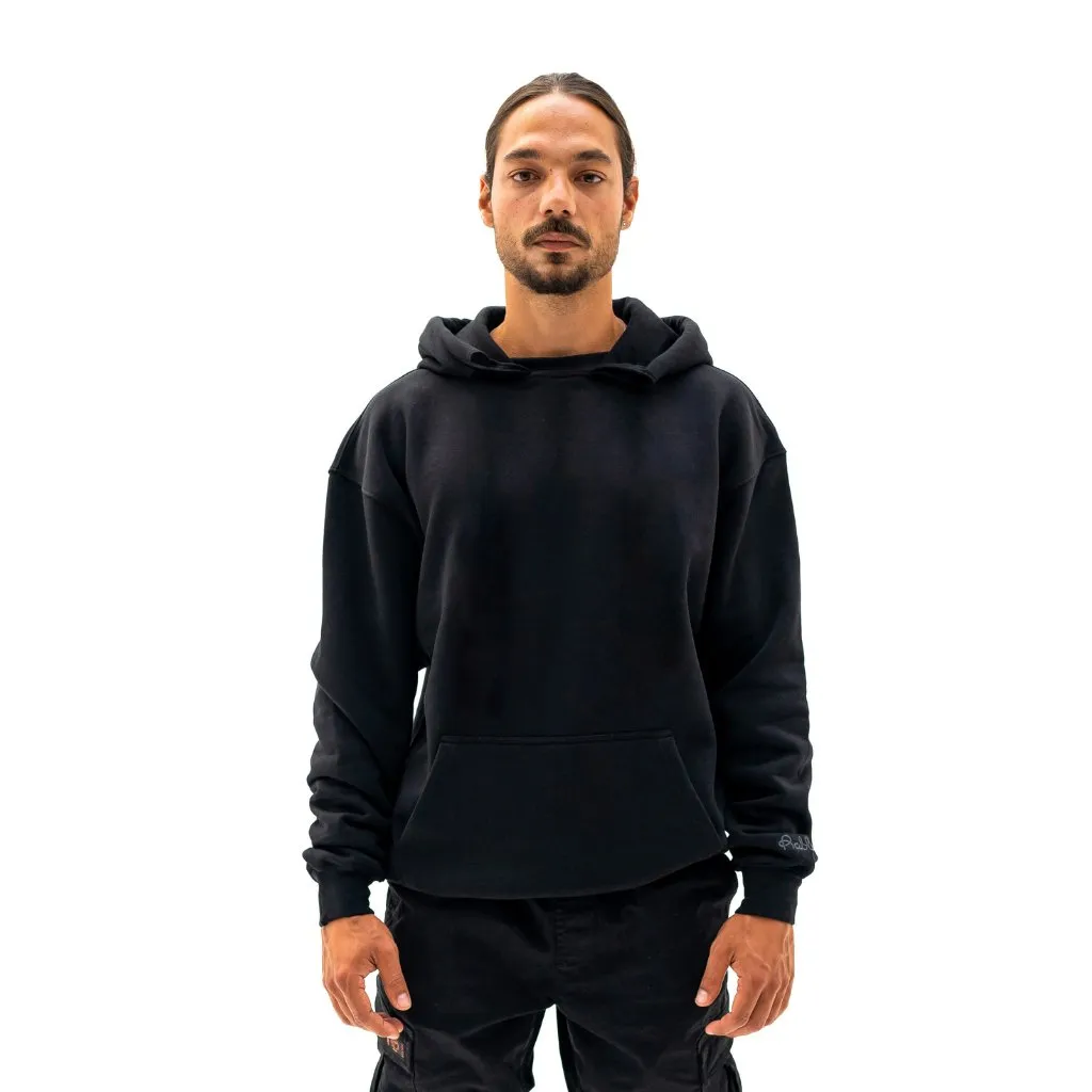 Blank Hoodie with Interchangeable Drawstring Hood - Unisex