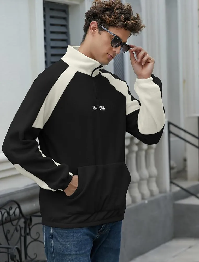 BLOCK ZIP-UP SWEATSHIRT