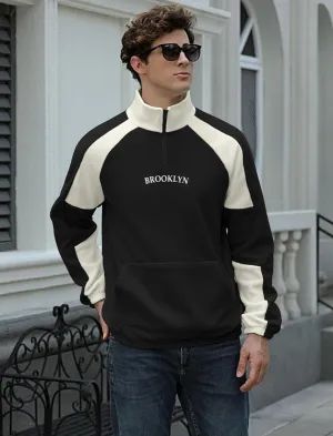 BLOCK ZIP-UP SWEATSHIRT