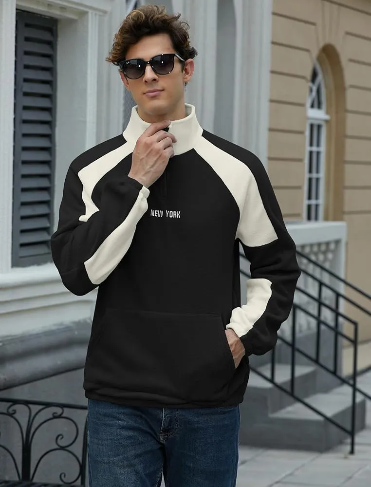 BLOCK ZIP-UP SWEATSHIRT