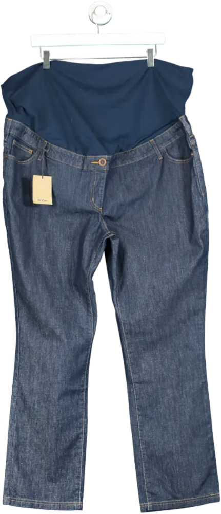 Boden Blue Maternity Straight Jeans UK 20