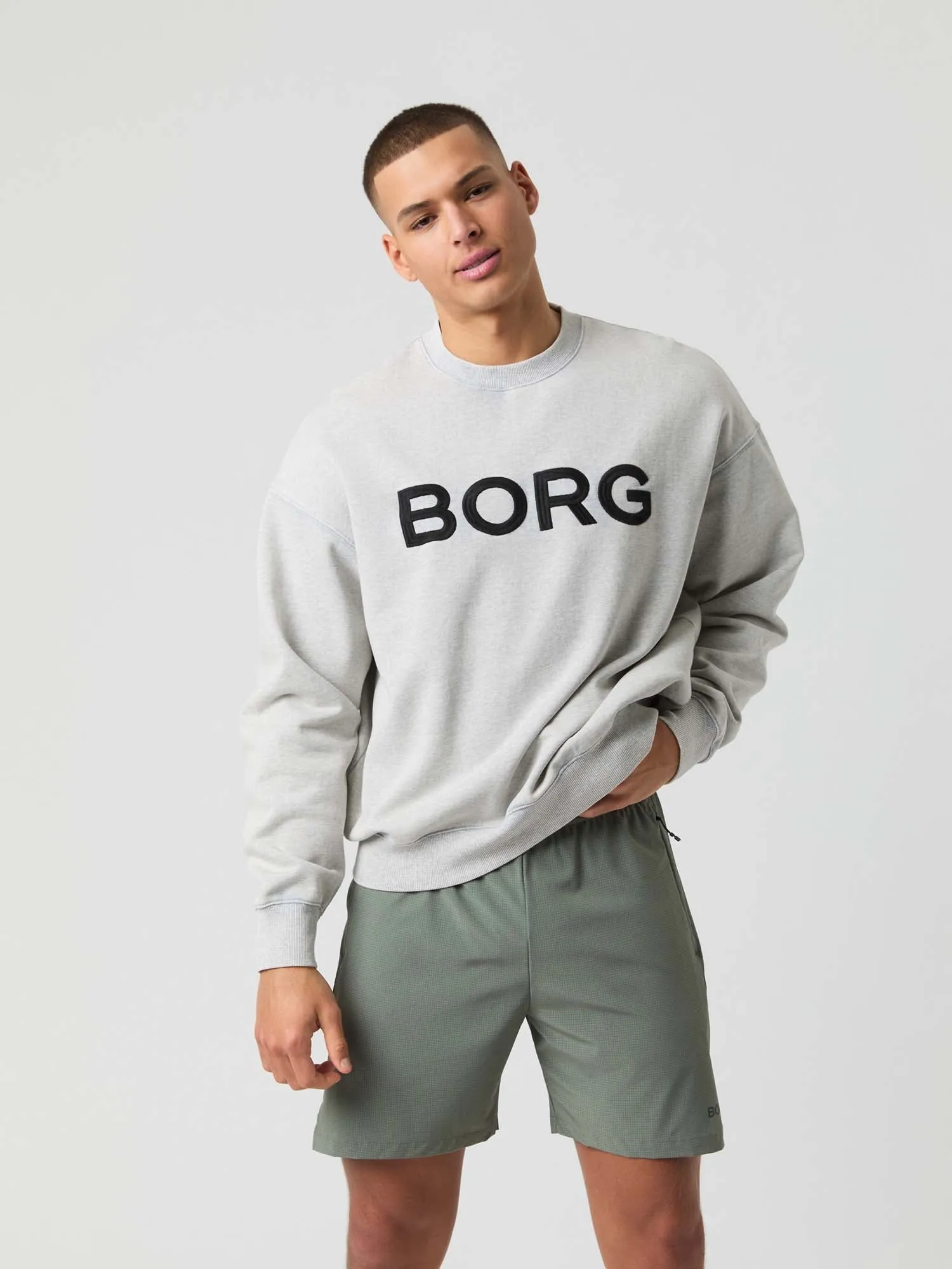 Borg Oversized Logo sweater