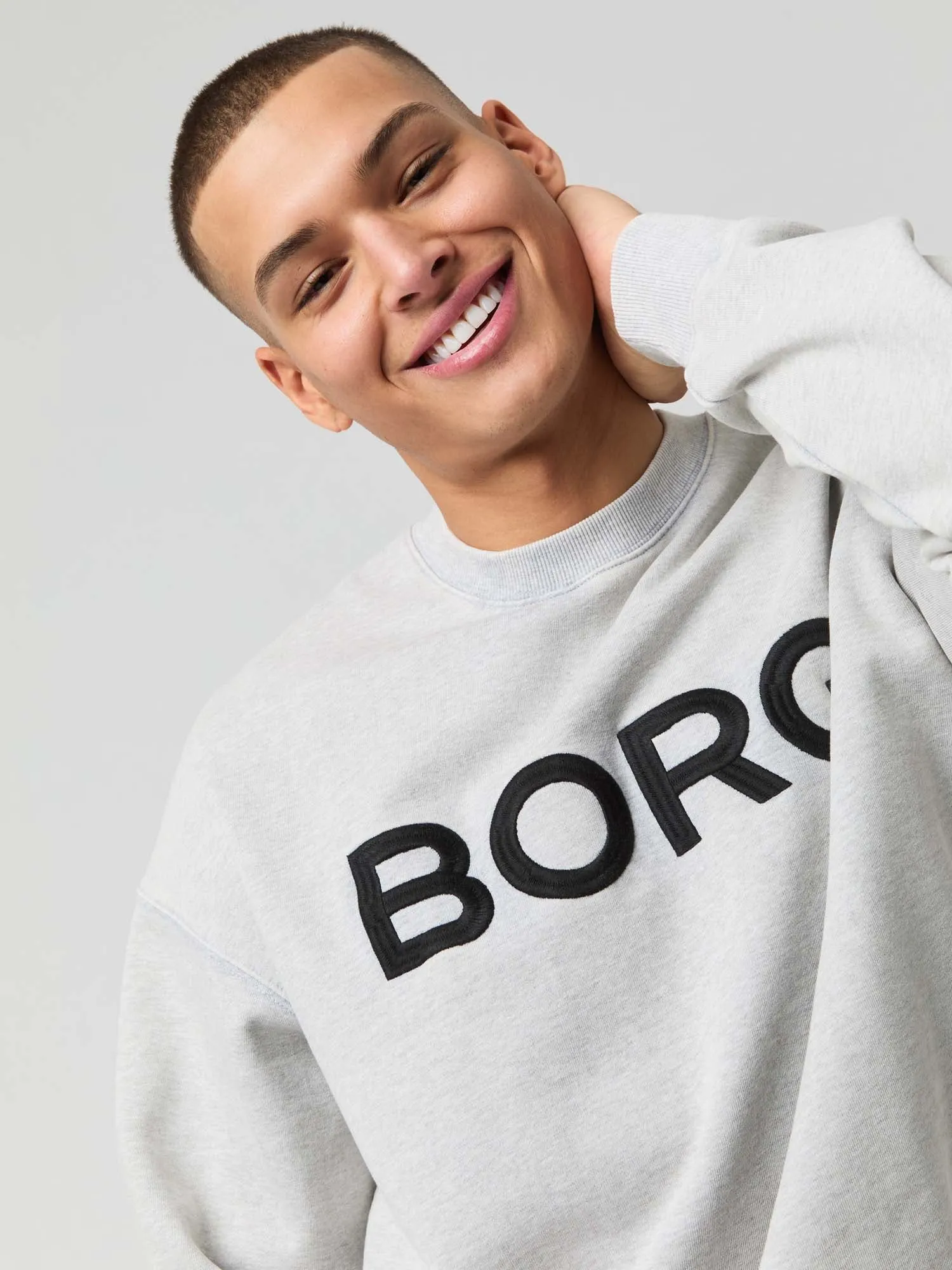 Borg Oversized Logo sweater