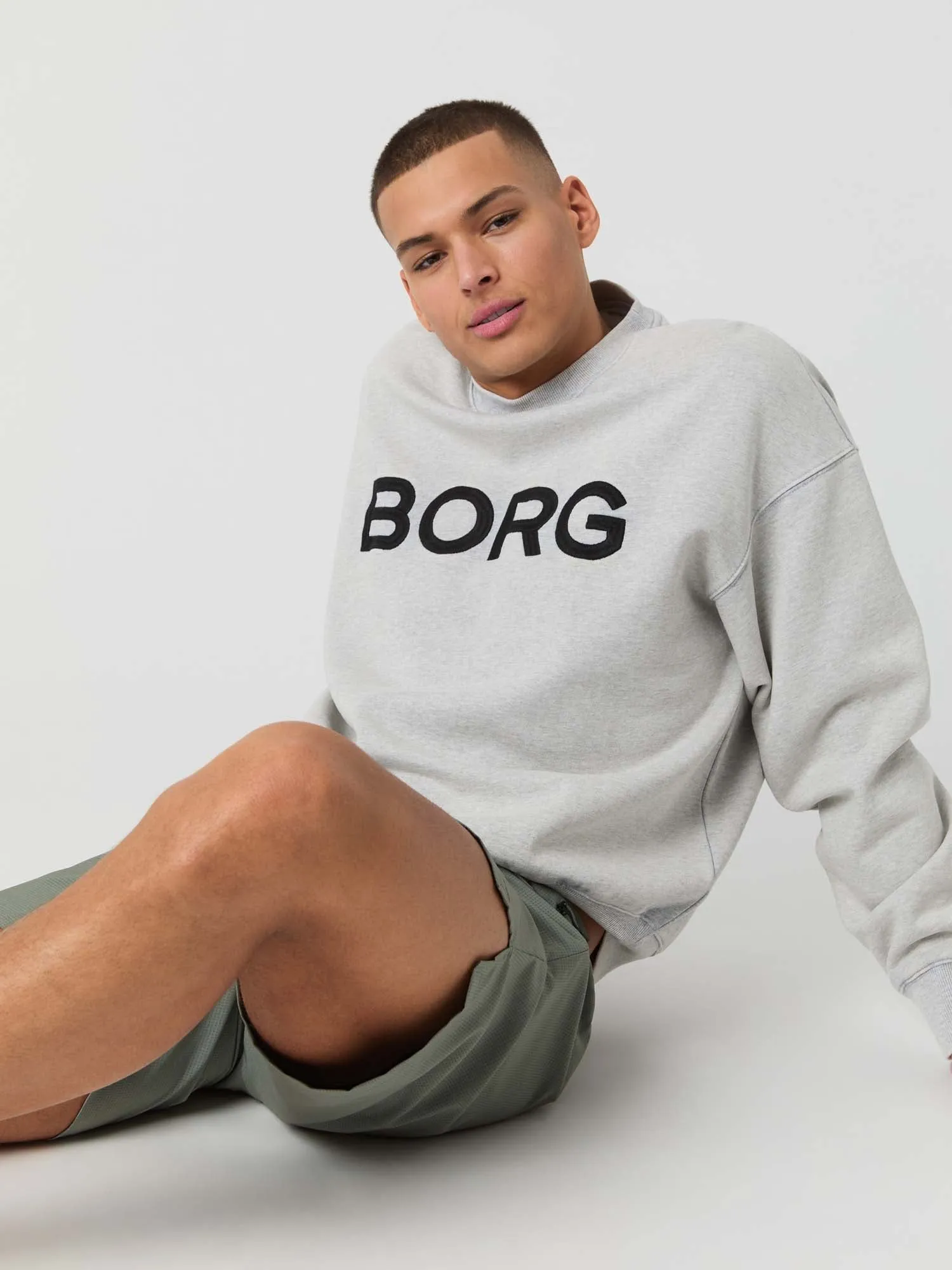 Borg Oversized Logo sweater