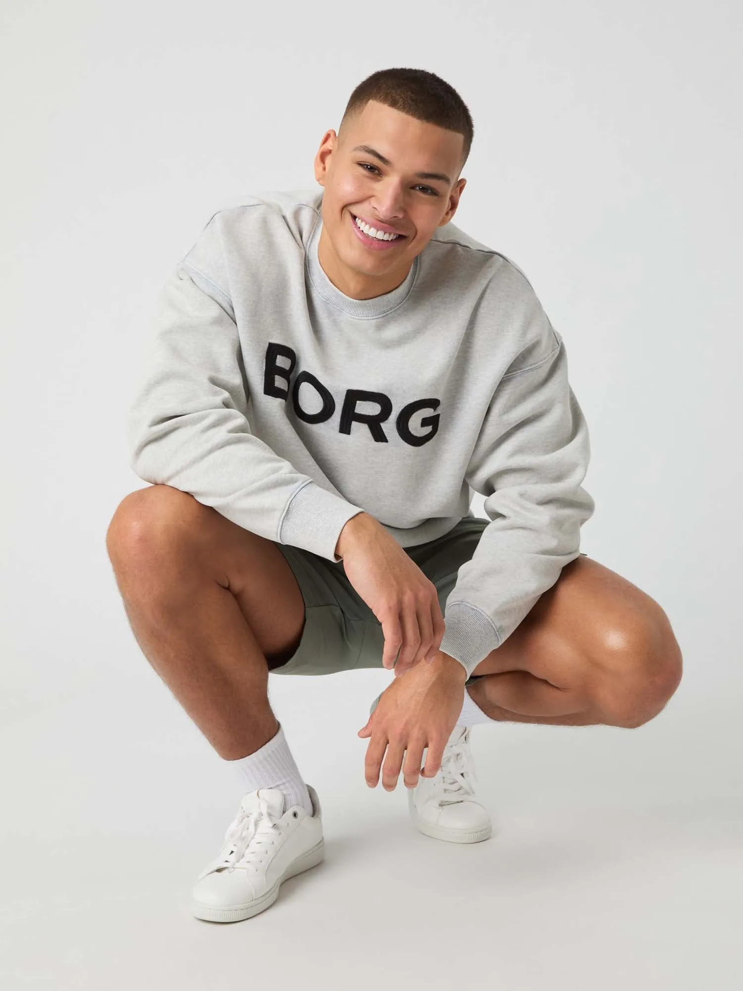 Borg Oversized Logo sweater