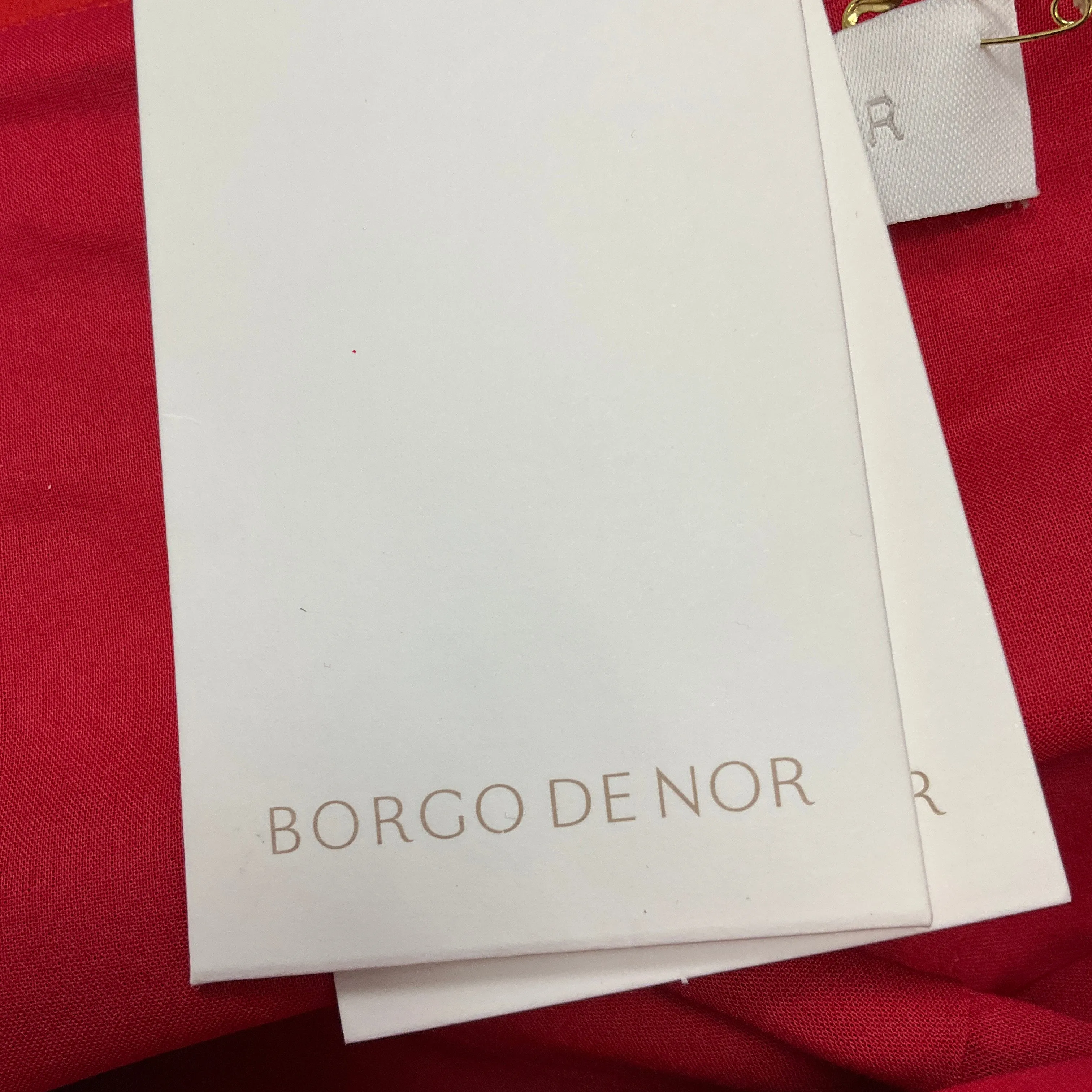 Borgo de Nor Ram Pam Pam Red Cotton Poplin Marian Dress