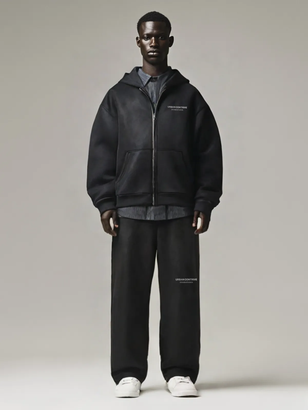 BOXY ZIP-UP HOODIE