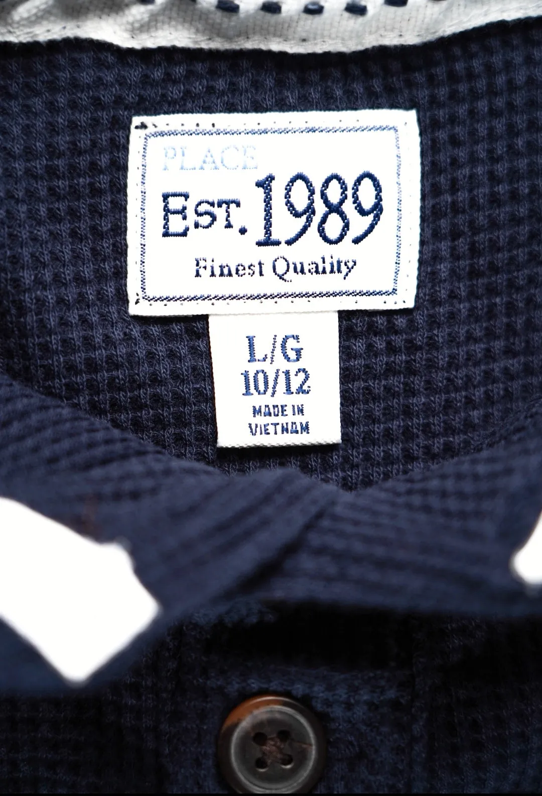 BOY SIZE LARGE (10/12 YEARS) - CHILDREN'S PLACE, Waffle Knit Sweater EUC B3