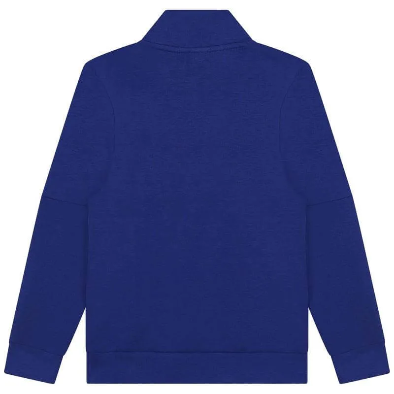 Boys Blue Zip Up Sweatshirt