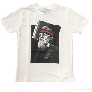Boys White Graphic T-Shirt