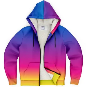 Bright Rainbow Zip Jacket - Custom