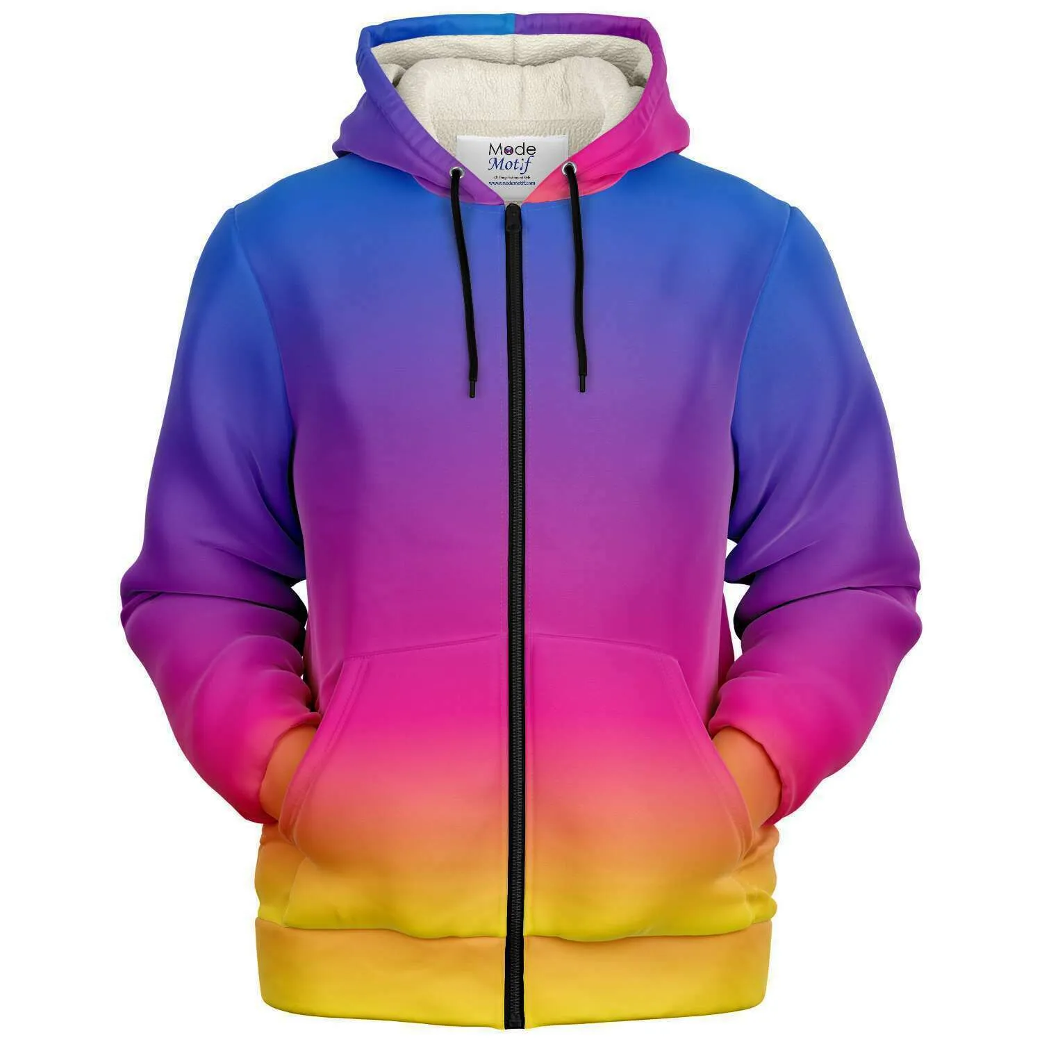 Bright Rainbow Zip Jacket - Custom