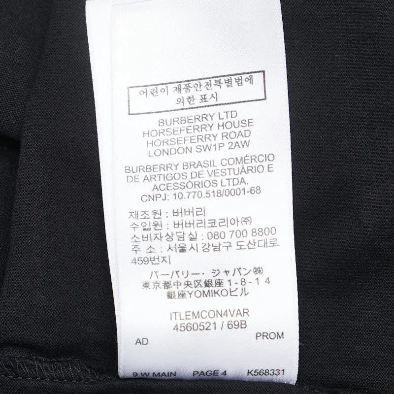 Burberry Cutout Detail Cotton T-Shirt XS