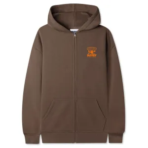 Butter Goods - Terrain Zip Hoodie Washed Brown