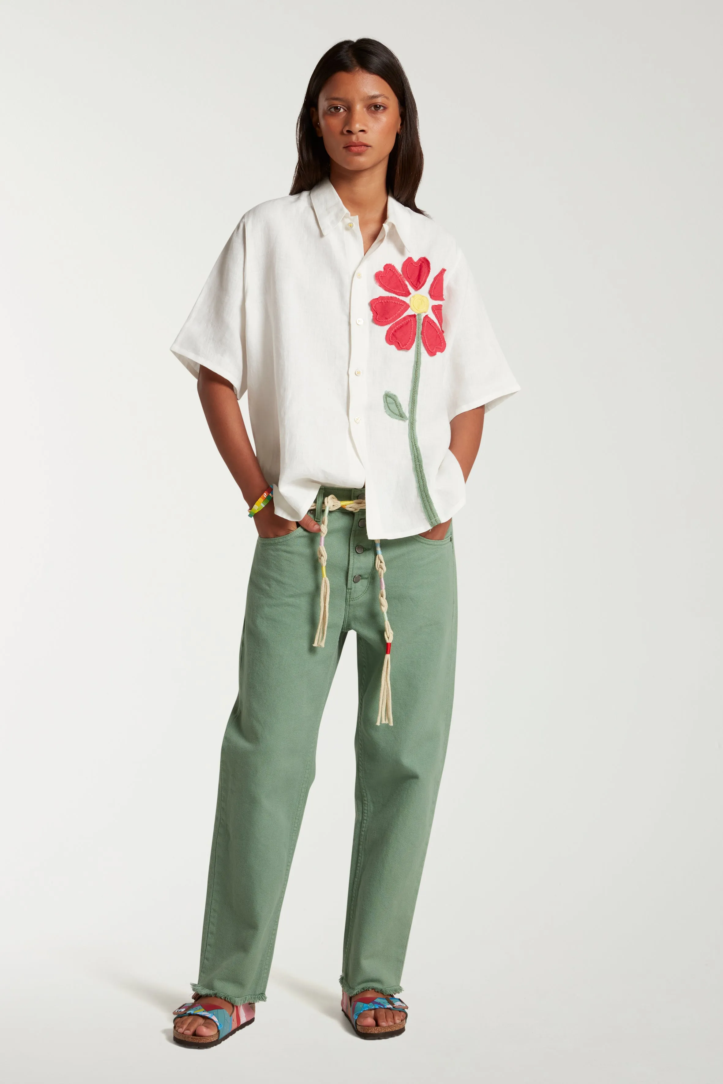 Canvas Straight Leg Jeans