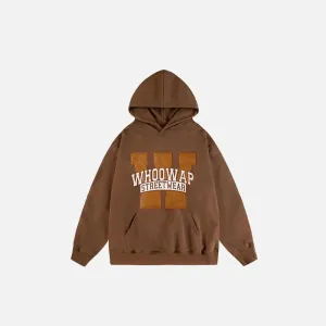 Casual Oversized Letter Print Hoodie for Y2K Style and Comfort