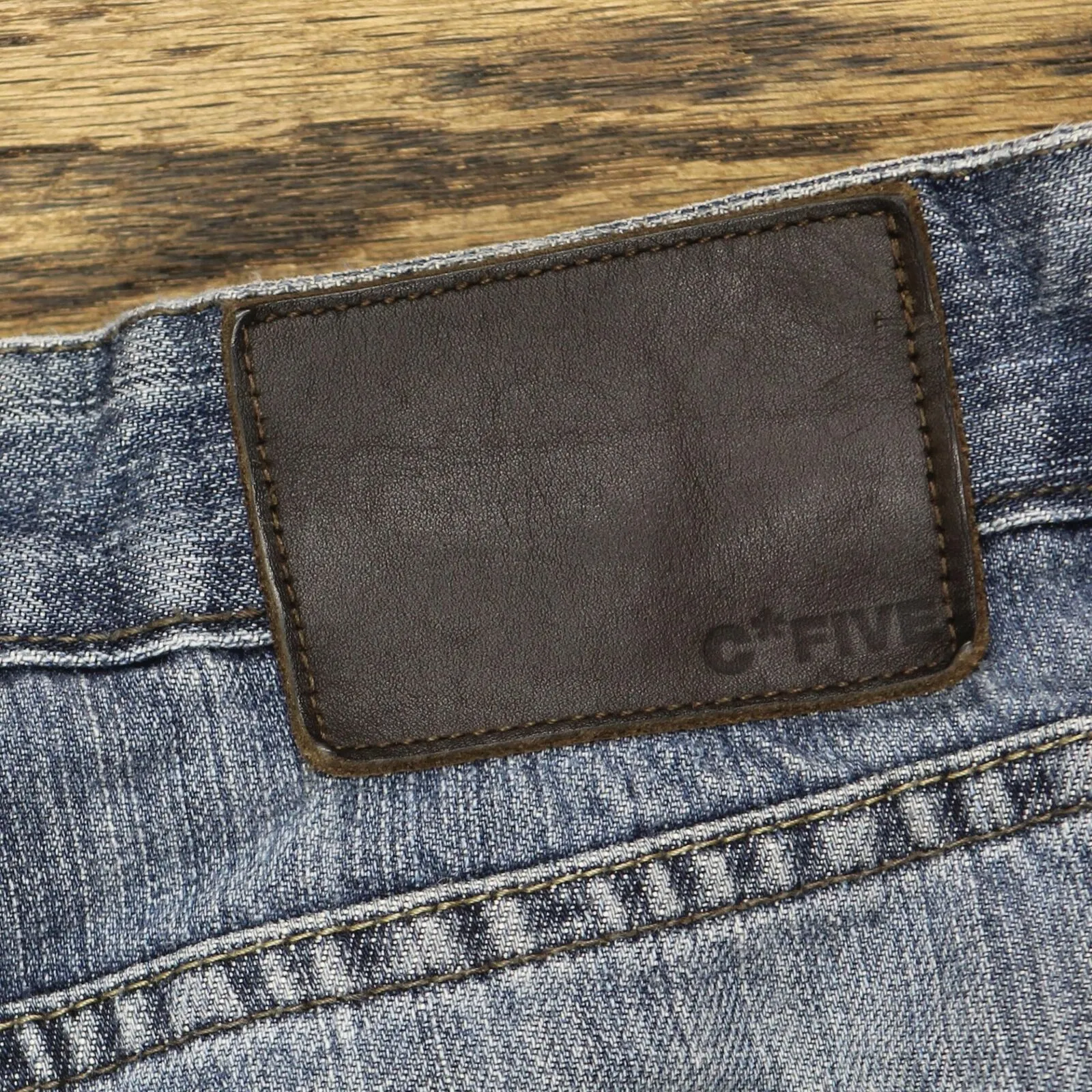 Celio Mens C*Five Straight Leg Button Fly Jeans 1678c2b2332d2f Blue 33x32