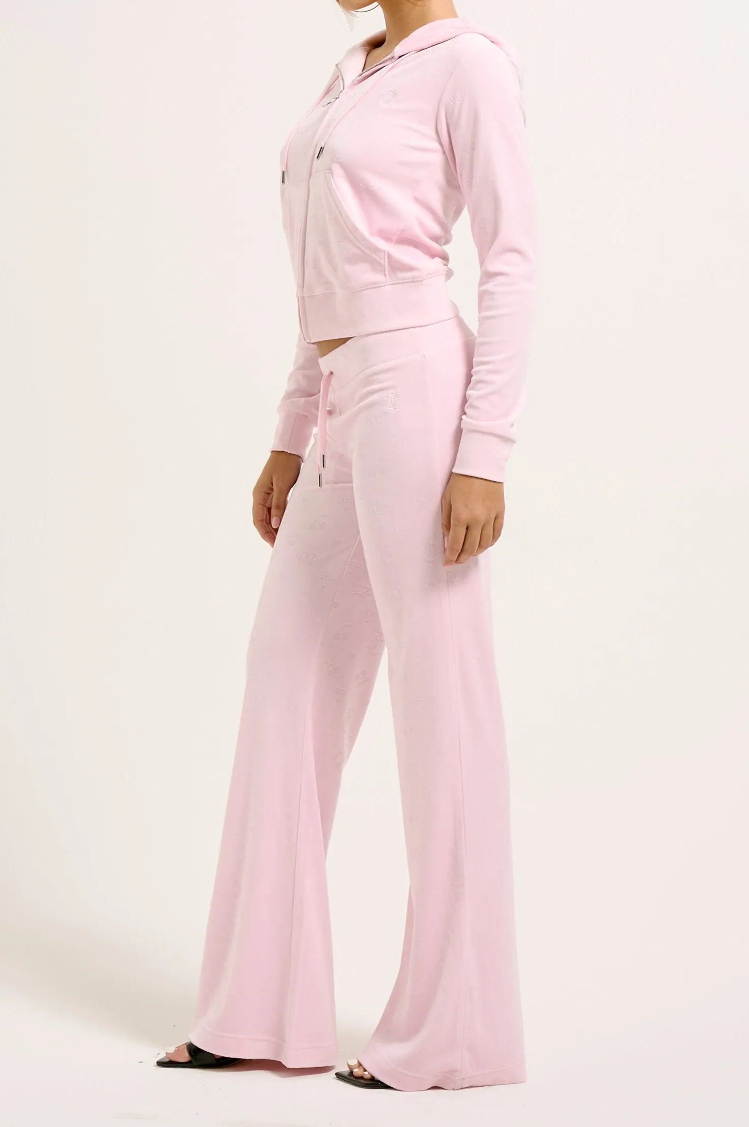 CHERRY BLOSSOM MONOGRAM CLASSIC VELOUR HOODIE