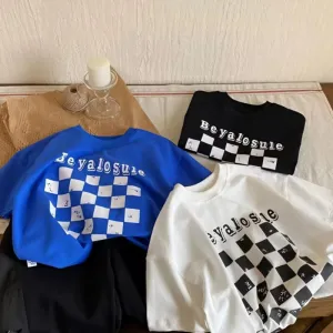 Chessboard Soft Cotton T-Shirts