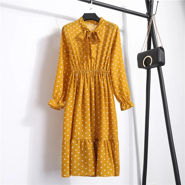 Chiffon Print Dress  Multiple Colors
