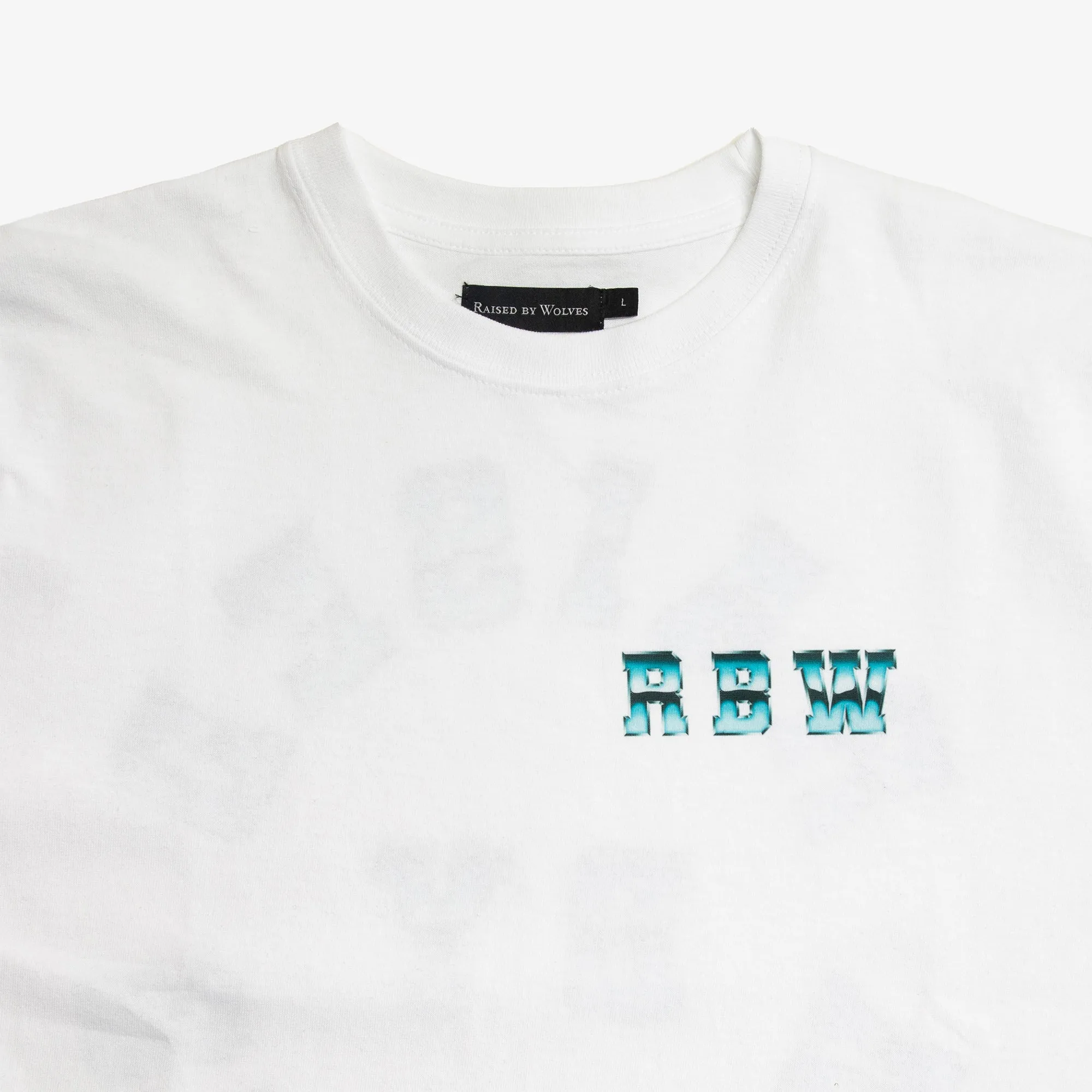 Chrome Wheel Tee White