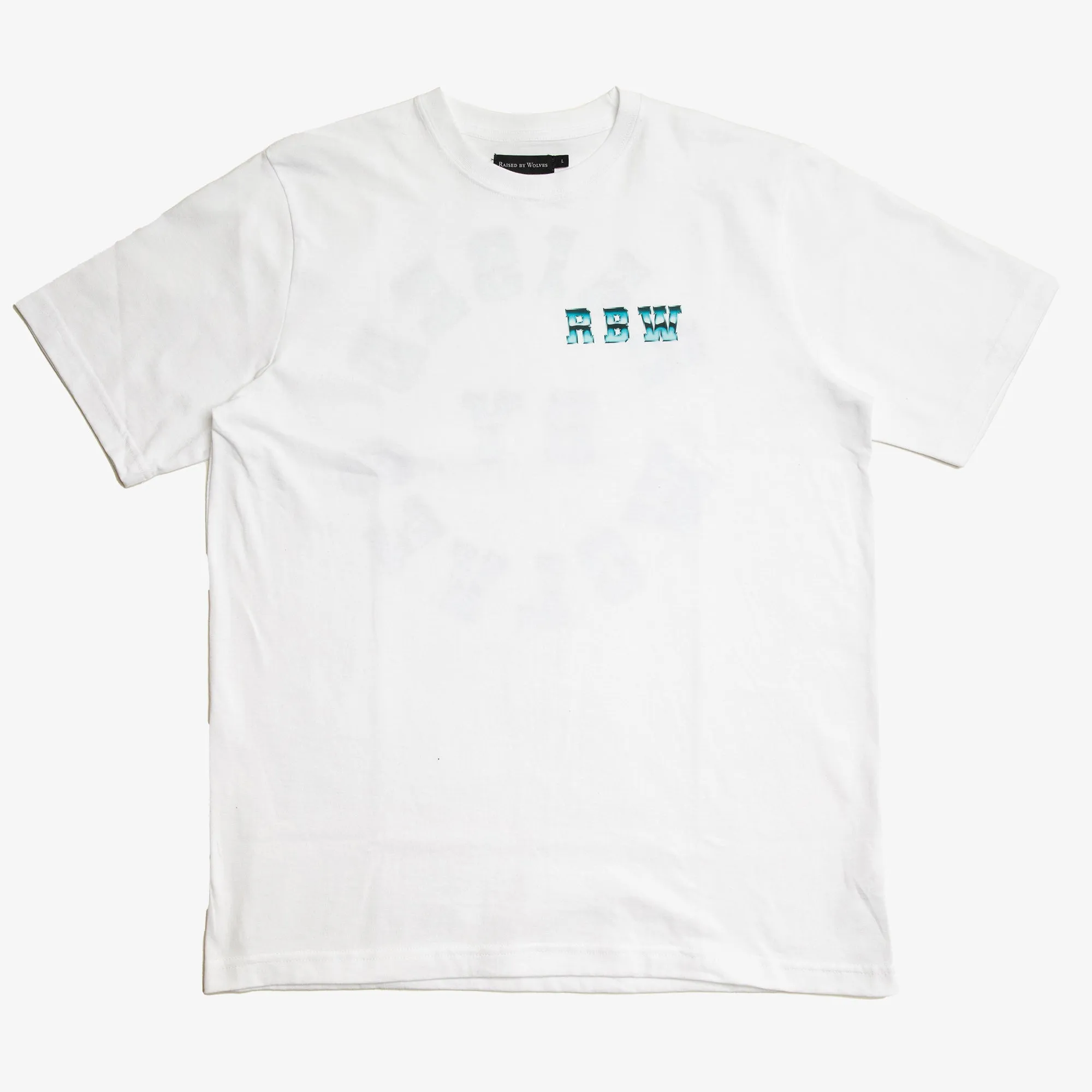 Chrome Wheel Tee White