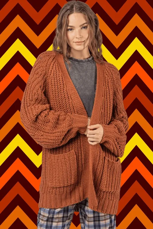 Chunky Knit Cardigan