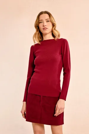 CLOSE-FITTING LONG-SLEEVED SWEATER