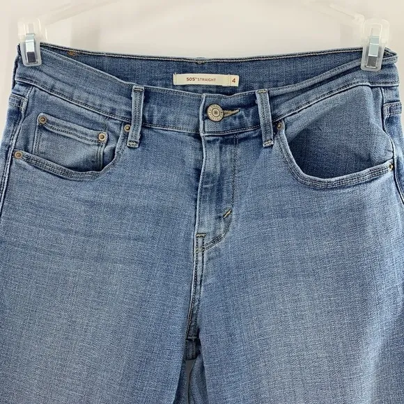 COPY - LEVIS 505 STRAIGHT LEG JEANS LIGHT SIZE 4