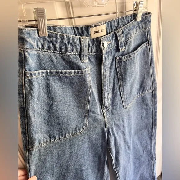 COPY - ROLLA’S High Rise Wide Leg Sailor Jeans size 30 Aussie 12