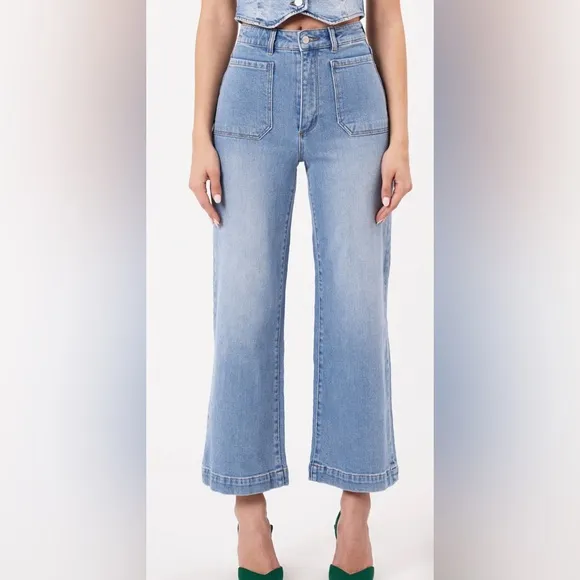 COPY - ROLLA’S High Rise Wide Leg Sailor Jeans size 30 Aussie 12