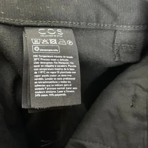 COS Straight Fit Chino Jeans Black {W19}