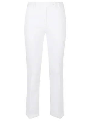 Cotton straigh-leg trousers