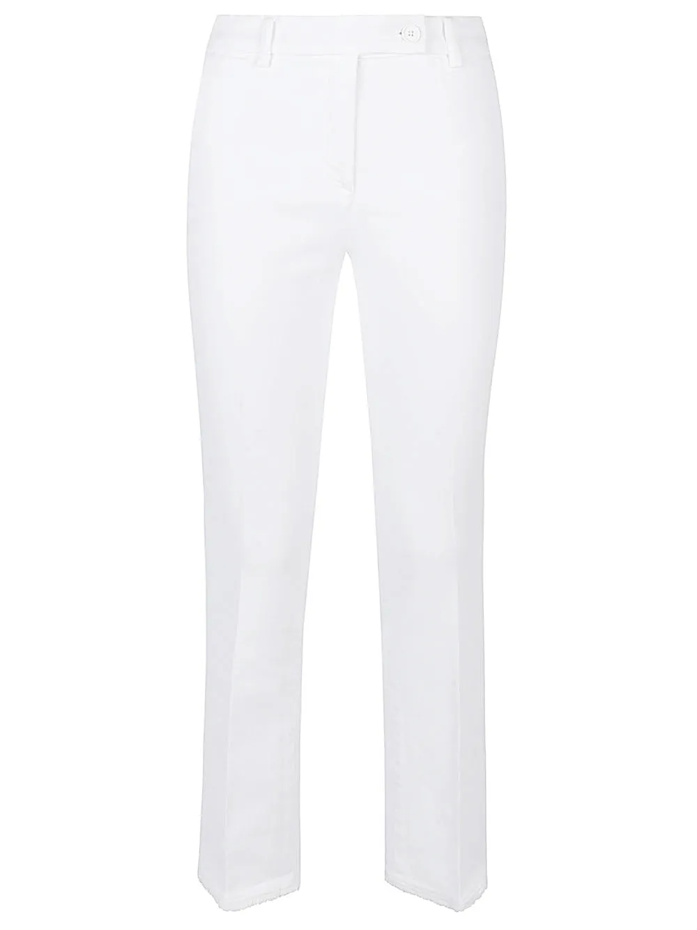 Cotton straigh-leg trousers