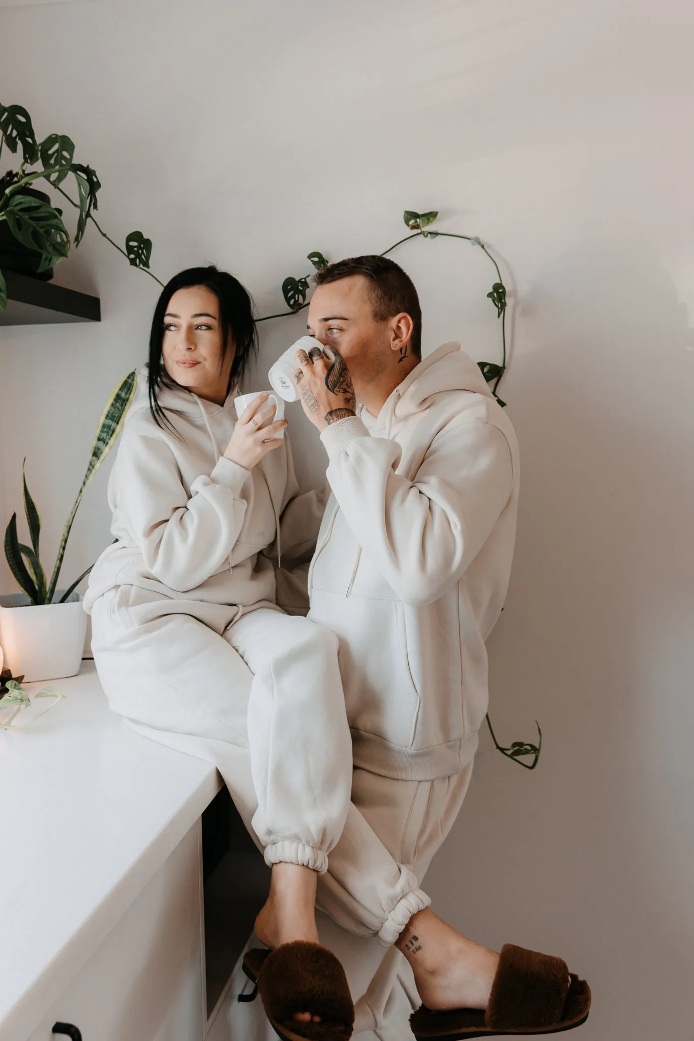 Cream Tracksuit Pants