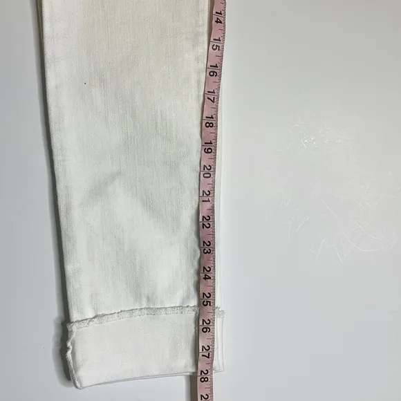 Current Elliott The Rolled Skinny Jeans in Sugar