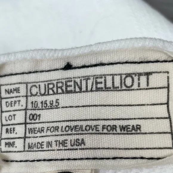 Current Elliott The Rolled Skinny Jeans in Sugar