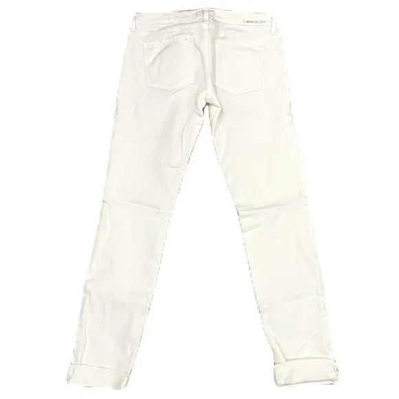Current Elliott The Rolled Skinny Jeans in Sugar