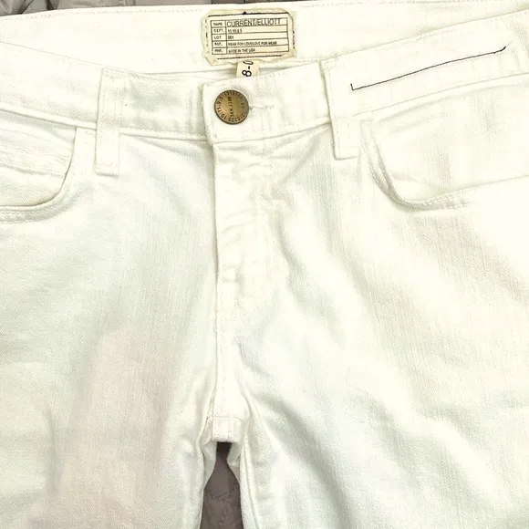 Current Elliott The Rolled Skinny Jeans in Sugar