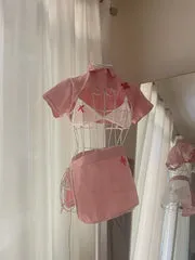 cute cos pink suit   KF836977