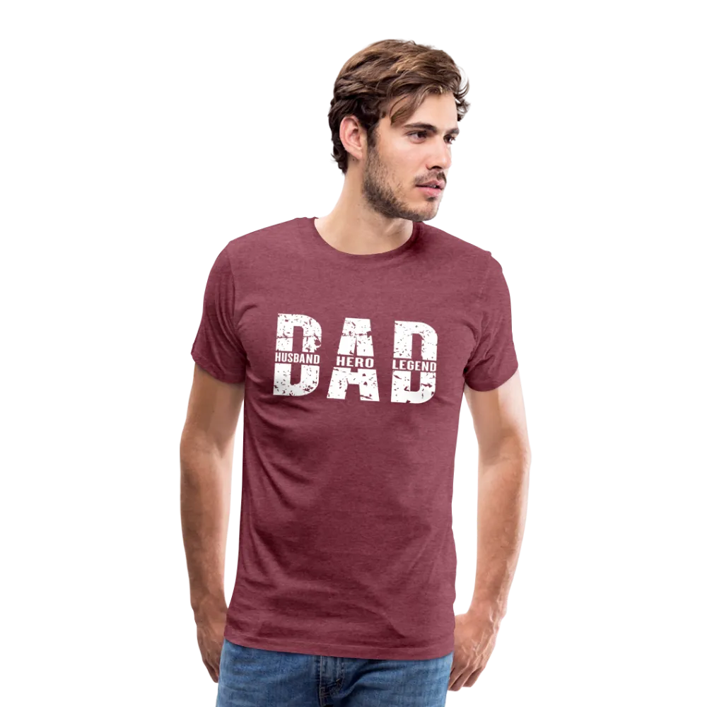 Dad Husband Hero Legend Men's Premium T-Shirt (CK0001)