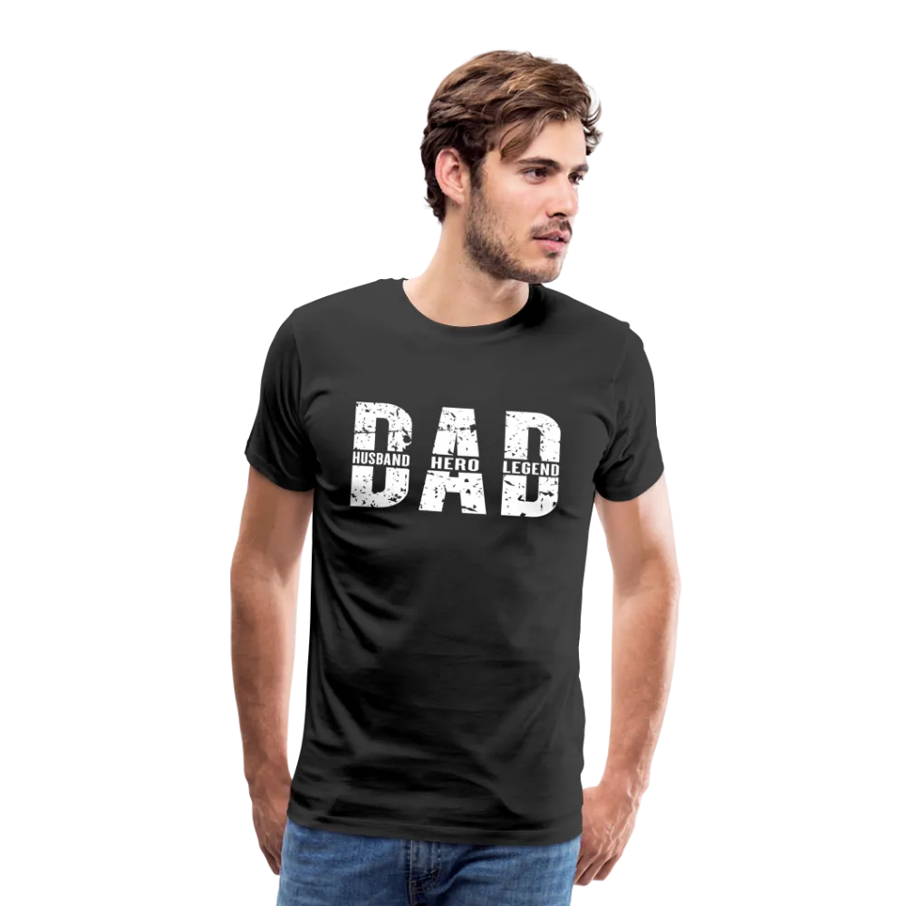 Dad Husband Hero Legend Men's Premium T-Shirt (CK0001)