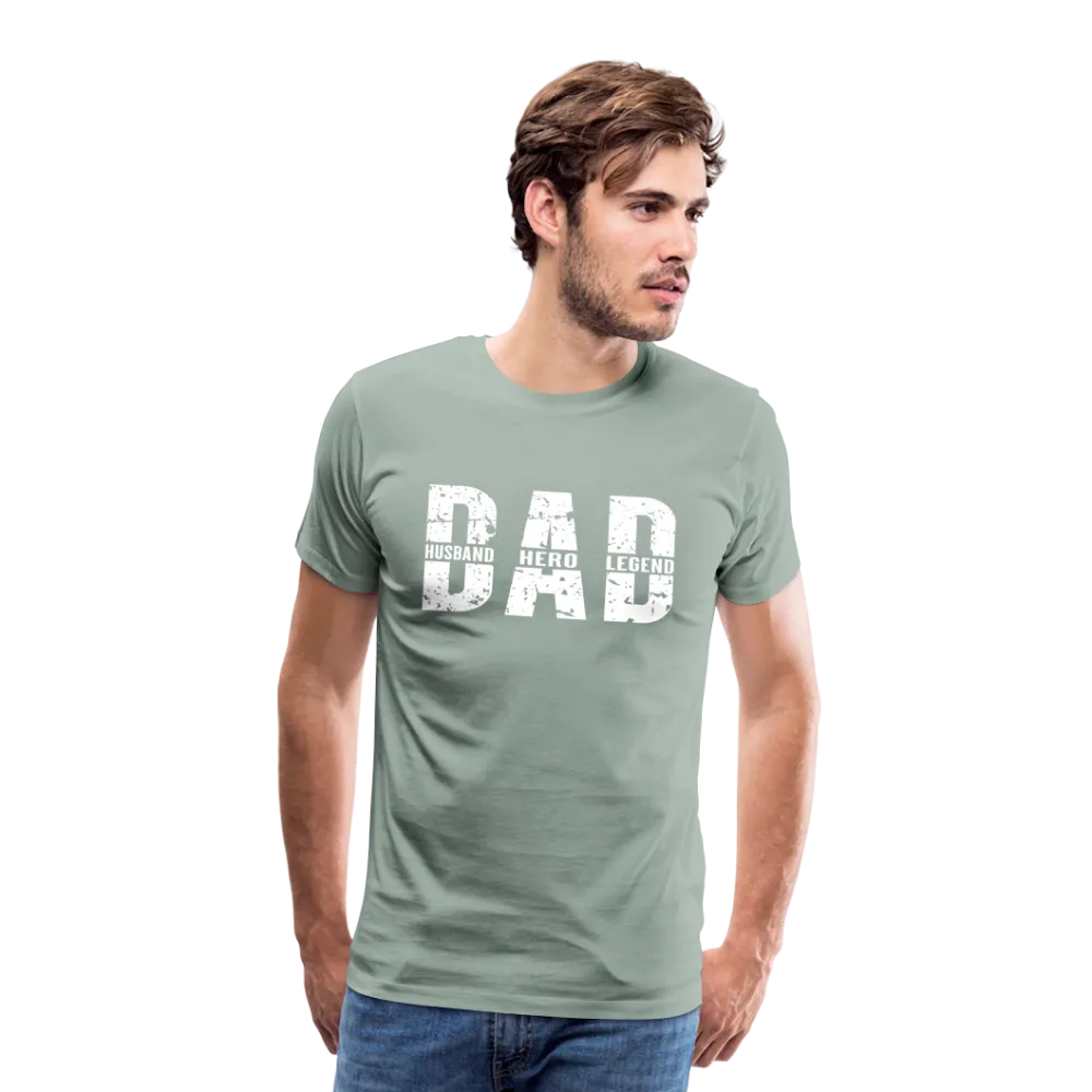 Dad Husband Hero Legend Men's Premium T-Shirt (CK0001)
