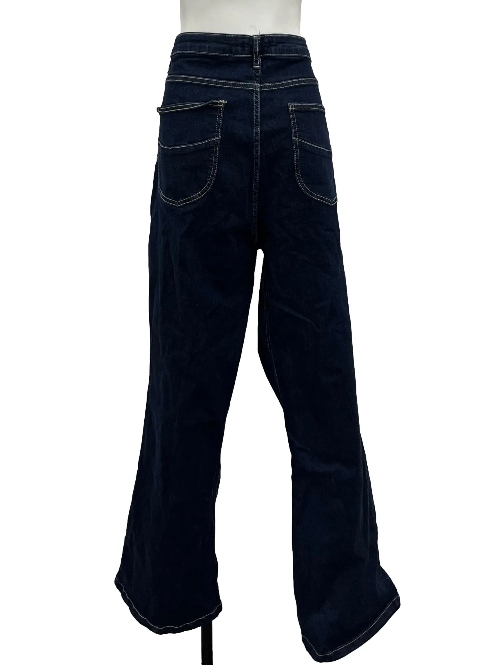 Dark Denim Straight Leg Jeans