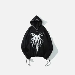 Dark Thoughts Hoodies for a Cozy Y2K Vibe