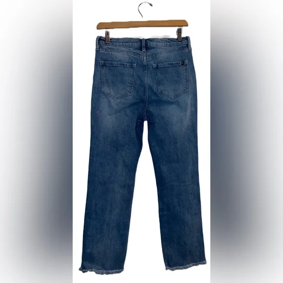 DAVID BITTON BUFFALO HIGH RISE STRAIGHT COMFORT STRECH FLORAL JEANS SIZE 29