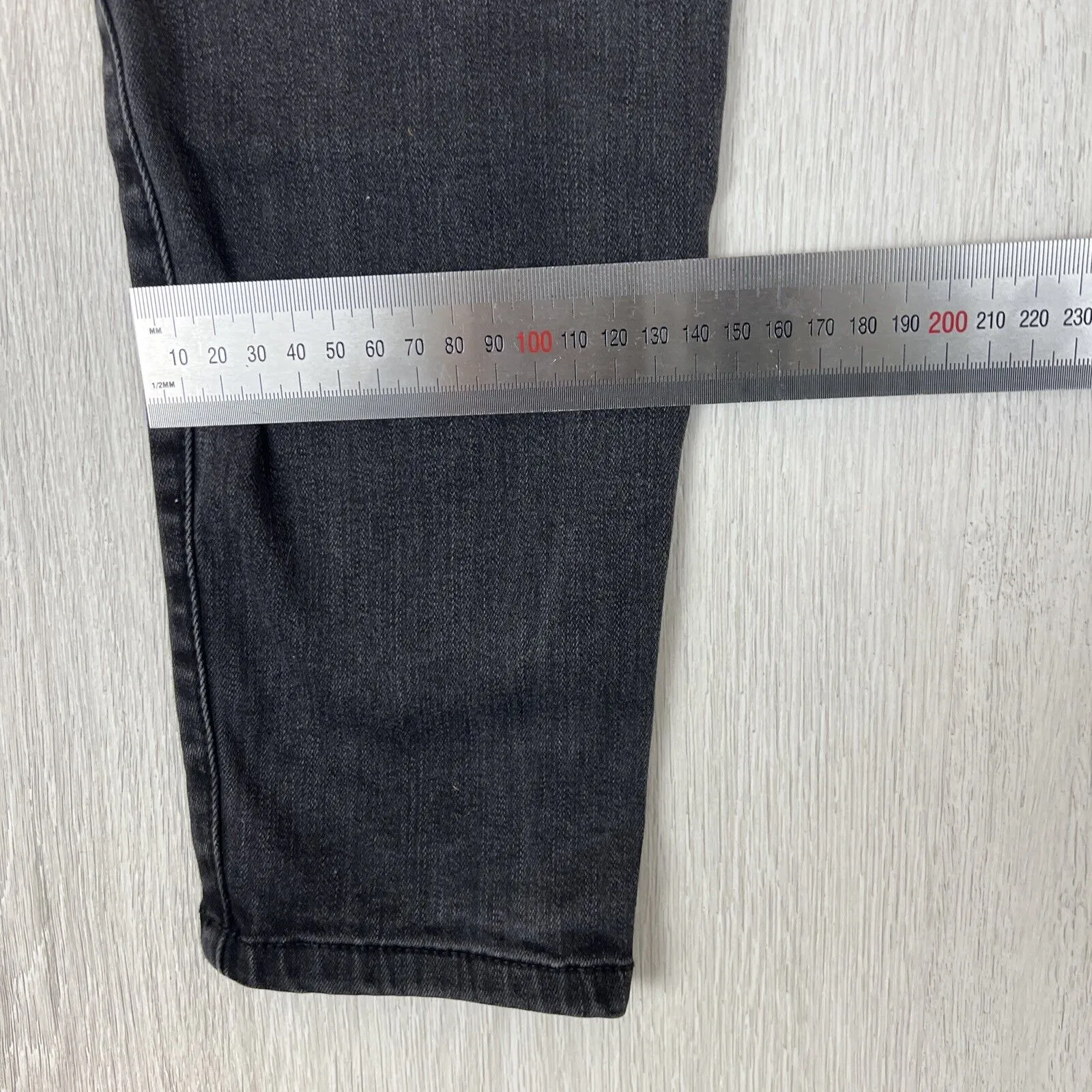 Decjuba Womens Skinny Black Denim Jeans Size 12