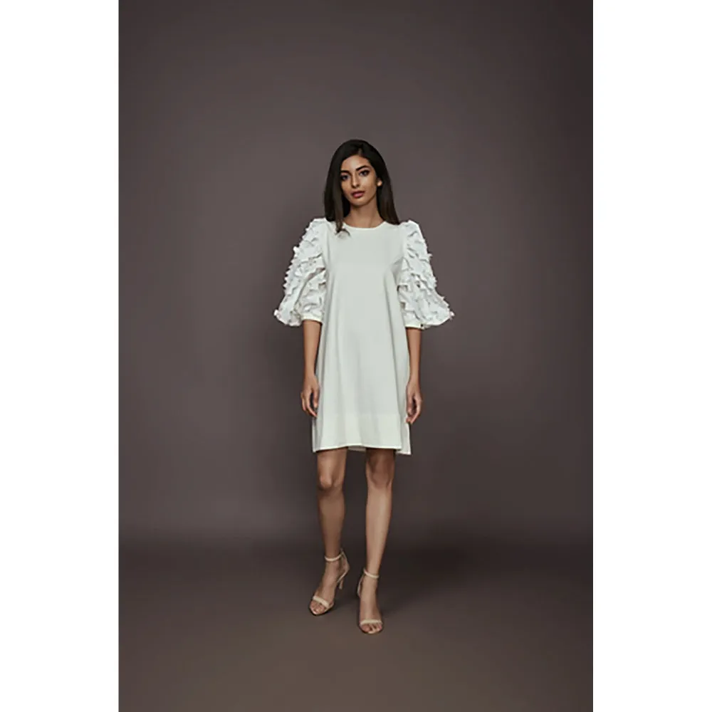 Deepika Arora Shift Dress - White