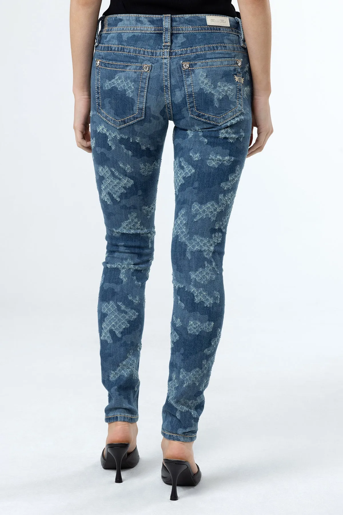 Denim Camo Skinny Jeans